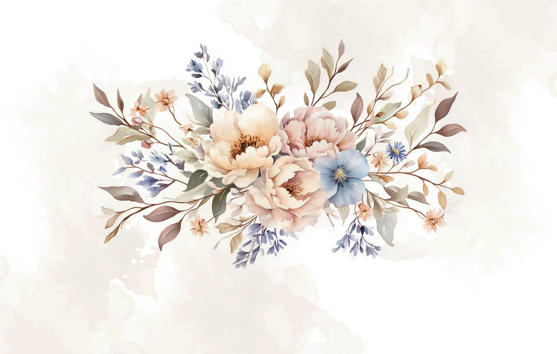 Bouquet of flowers on a white background Bouquet of flowers on a white background