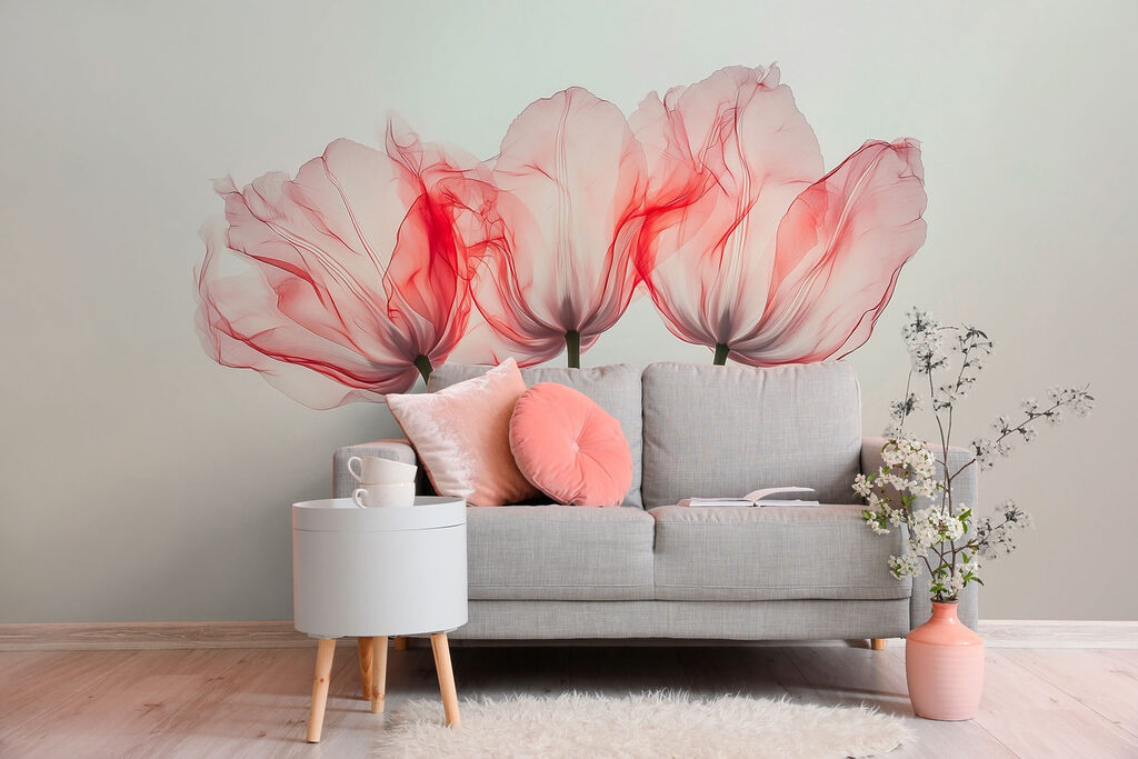 Group of pink flowers Group of pink flowers