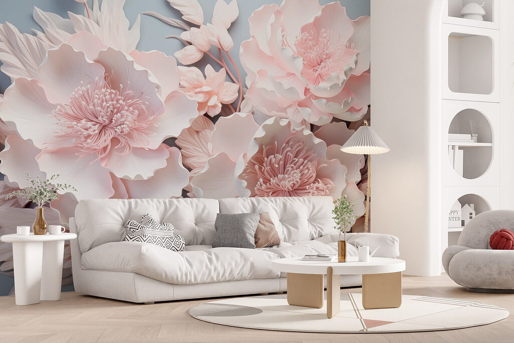 Group of white flowers Group of white flowers