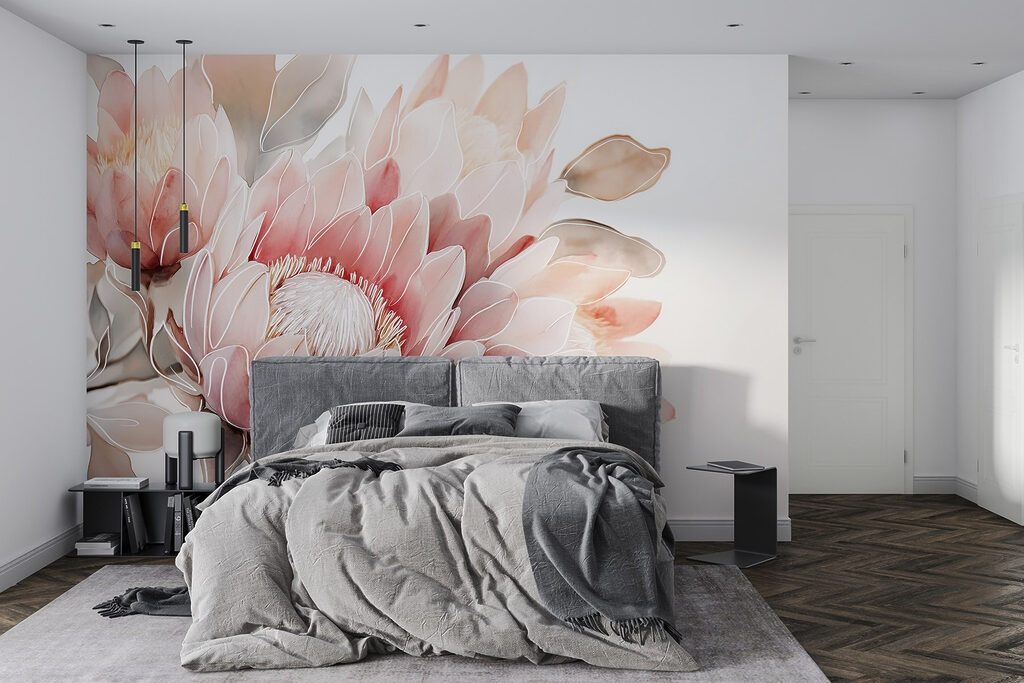 Delicate blooms in soft pastels