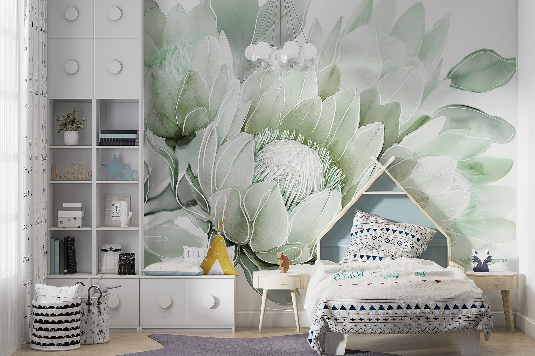 Soft petals in gentle hues