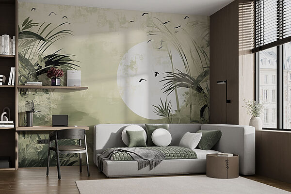 Painting of a tropical forest Painting of a tropical forest