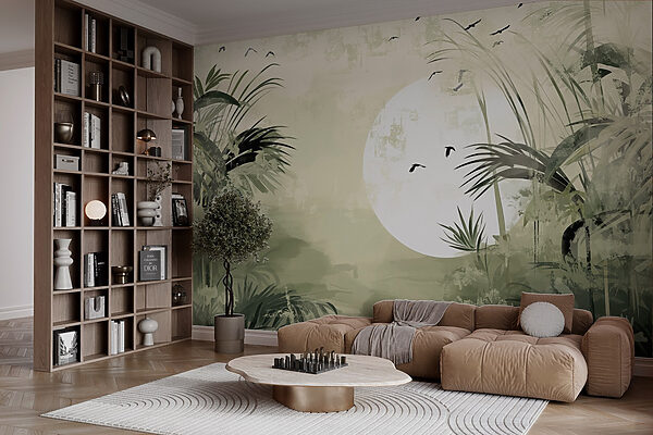 Painting of a tropical forest Painting of a tropical forest