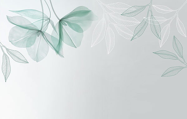 Delicate leaves in soothing tones Delicate leaves in soothing tones