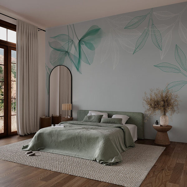 Delicate leaves in soothing tones Delicate leaves in soothing tones