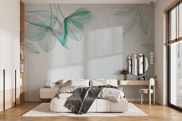Delicate leaves in soothing tones Delicate leaves in soothing tones