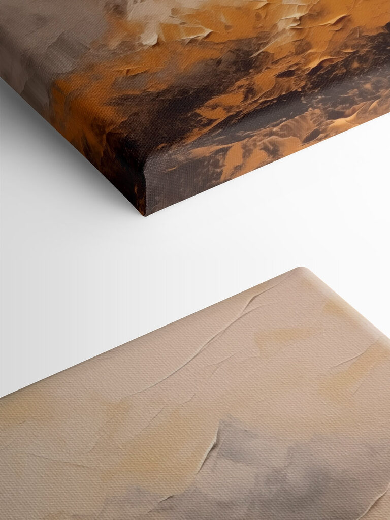 Painting of a mountain range