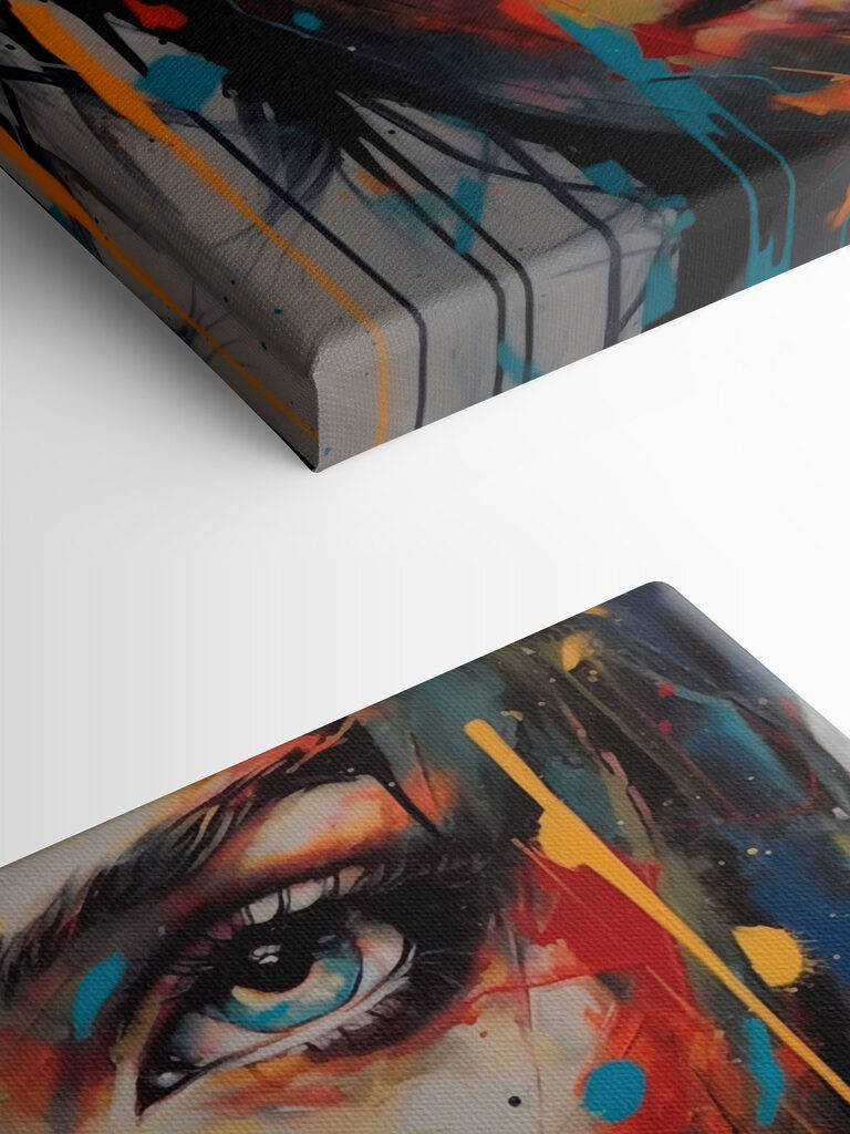 Painting of a woman's face