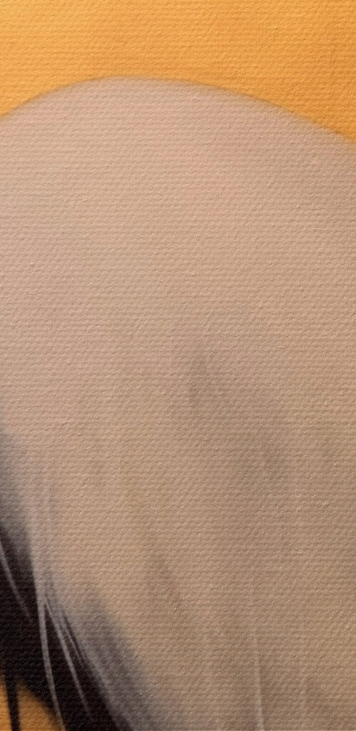Painting of a crane