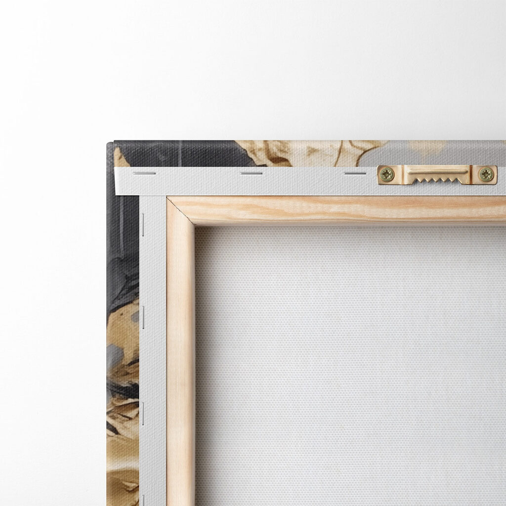 Serene beauty in a painted moment