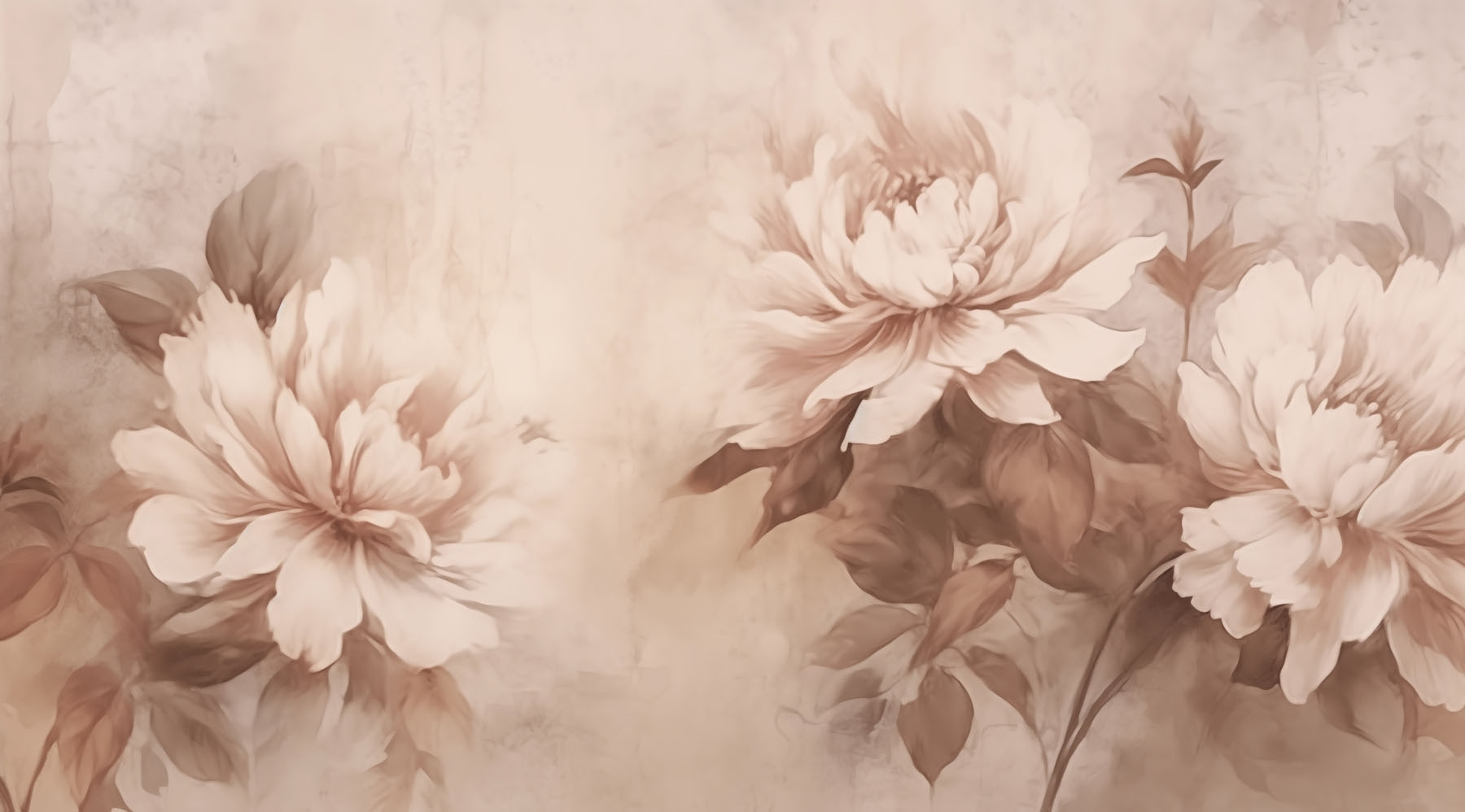 Soft petals in warm tones