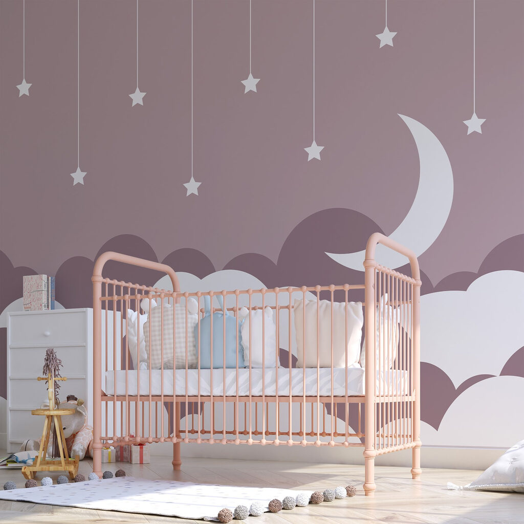 Moon and stars in the sky Moon and stars in the sky