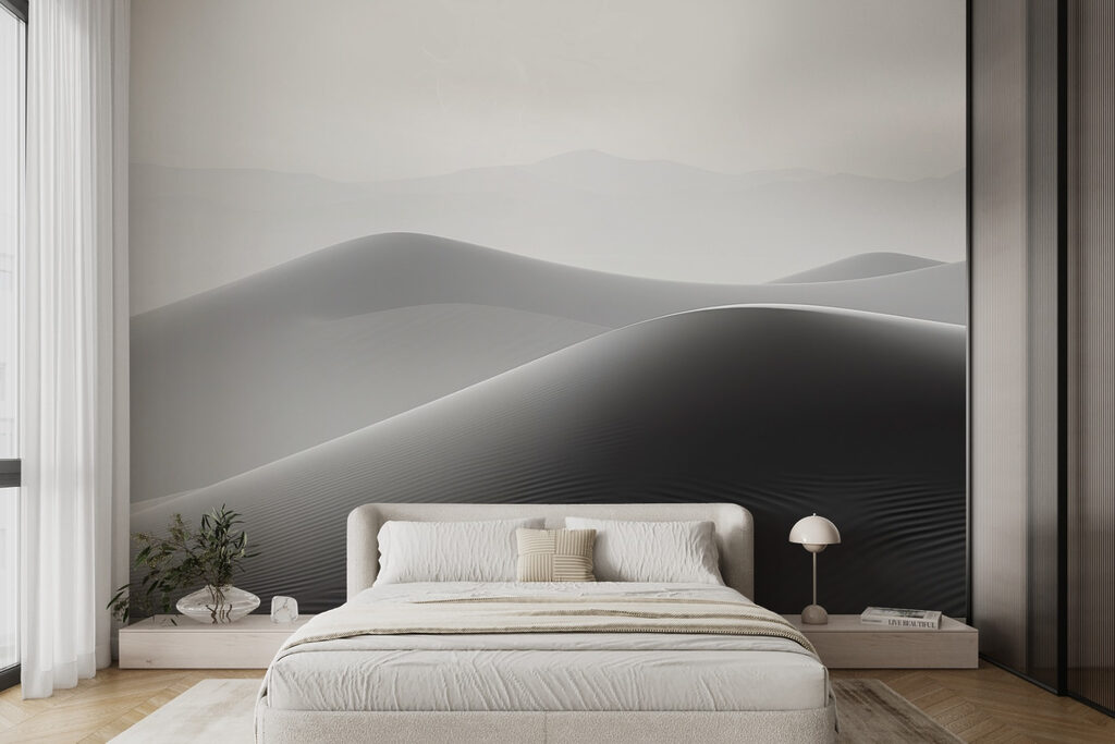 Sand dunes in the desert Sand dunes in the desert