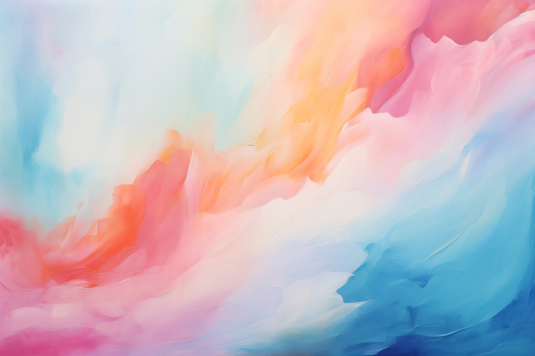 Colorful painting of clouds