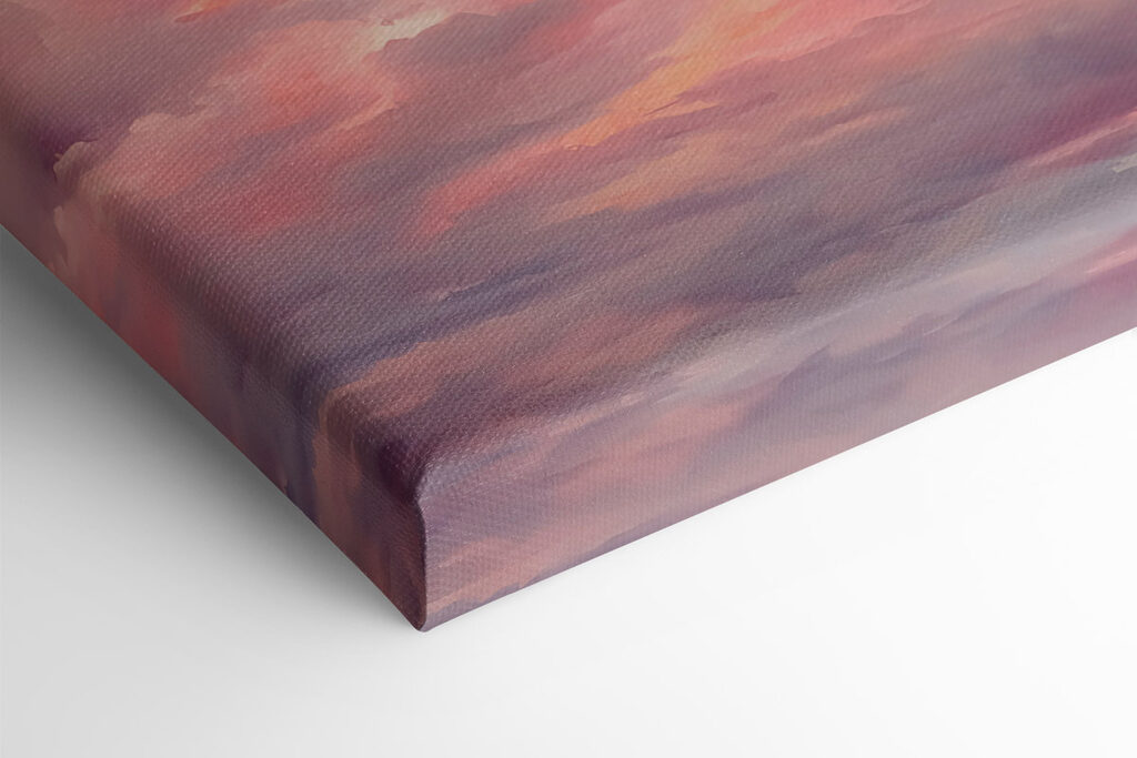 Pink clouds in the sky