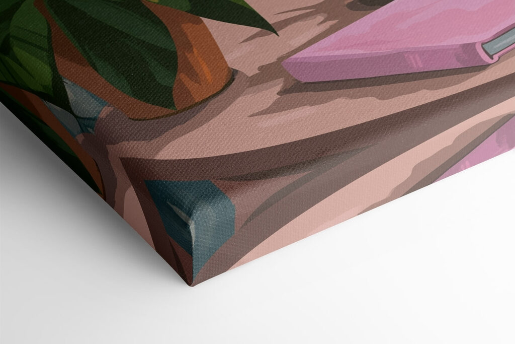 Vase of flowers and a candle in front of a window Vase of flowers and a candle in front of a window