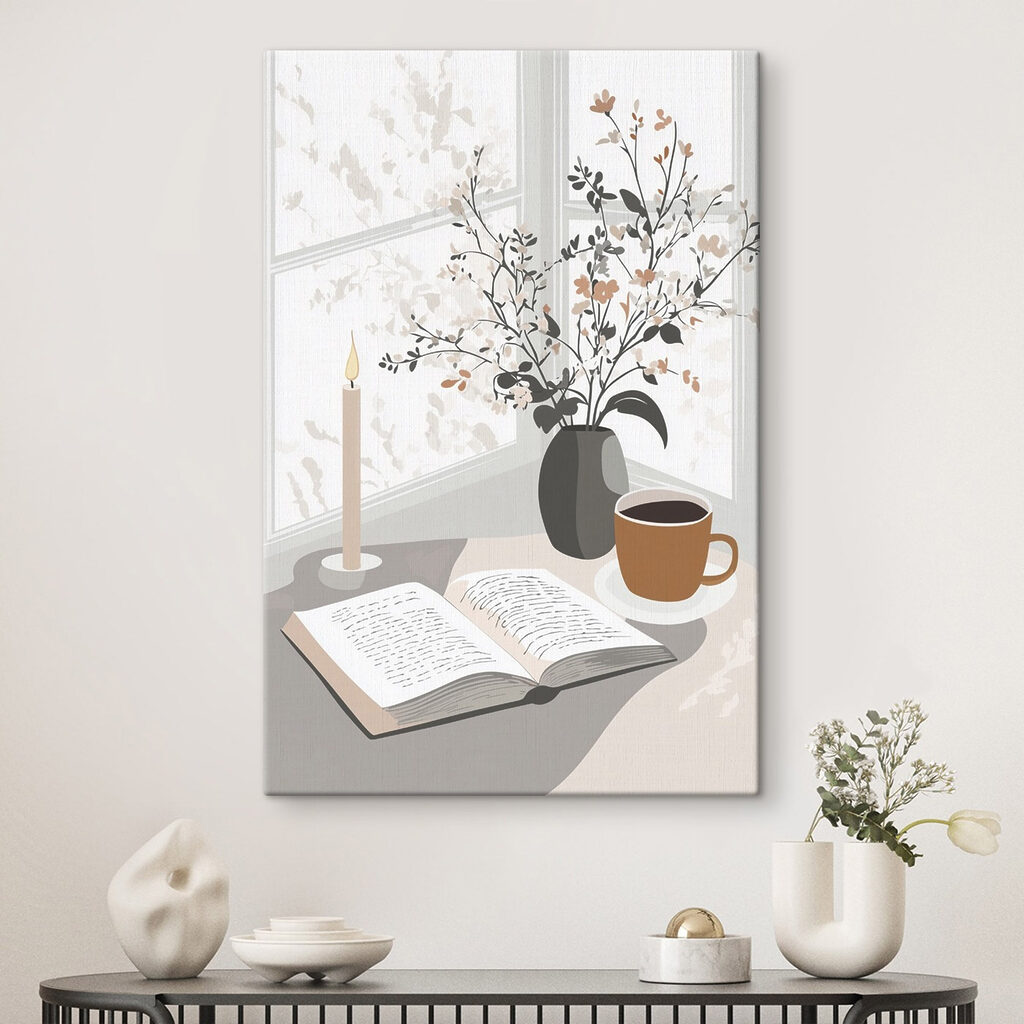 Book and a cup of coffee on a table Book and a cup of coffee on a table