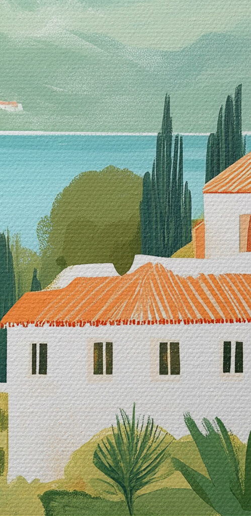 House surrounded by trees and plants