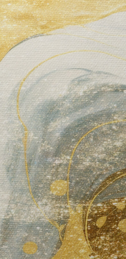 Abstract waves in soft pastel hues