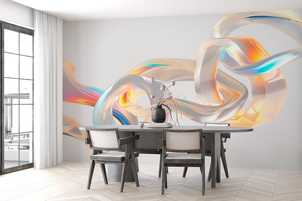 Flowing strands of iridescent beauty