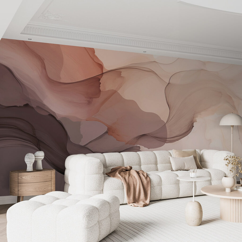 Soft, flowing abstract colors blend beautifully
