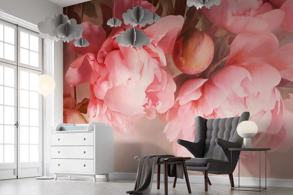 Group of pink flowers Group of pink flowers