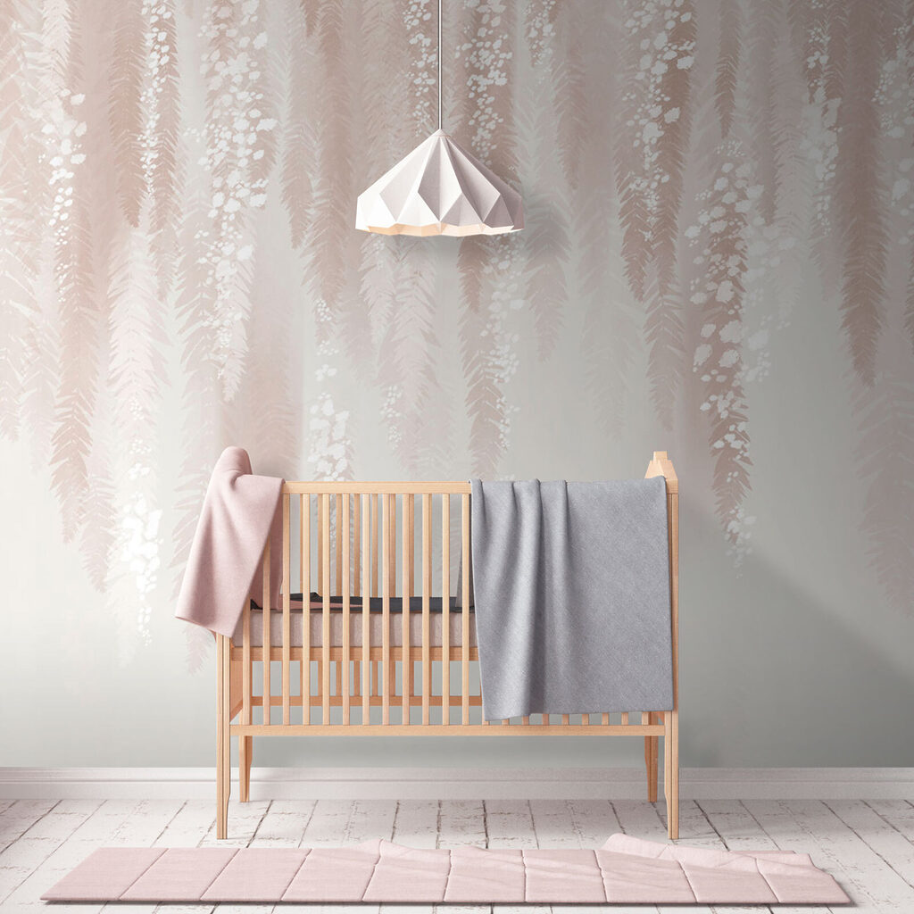 White and pink floral pattern