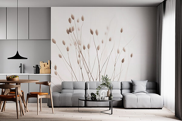 Delicate stems against soft backdrop Delicate stems against soft backdrop