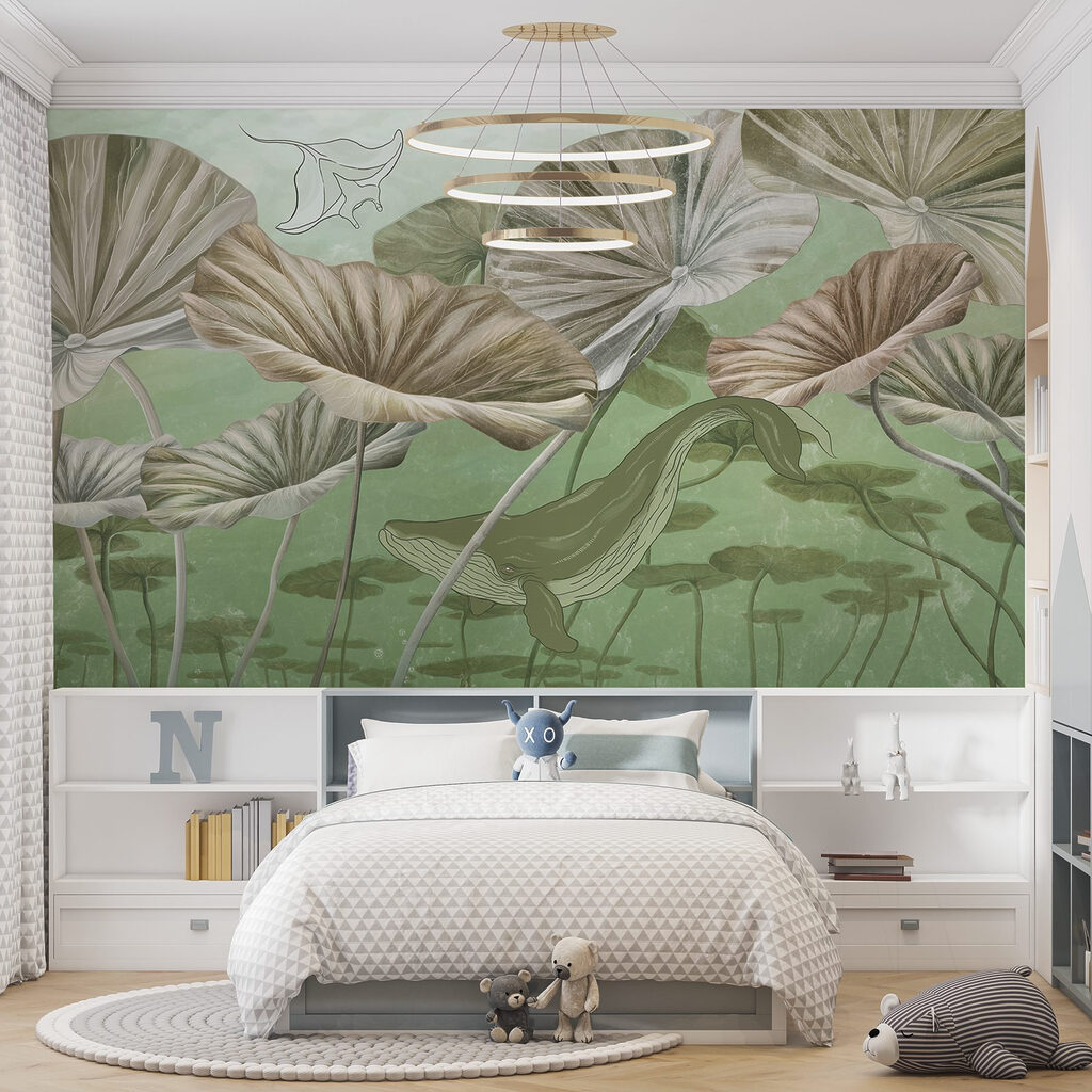 Whale swimming in water Whale swimming in water