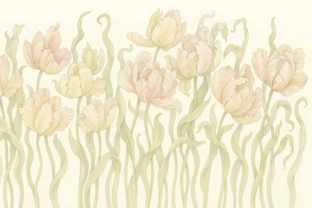 Finom tulipánok lágy árnyalatokban Finom tulipánok lágy árnyalatokban