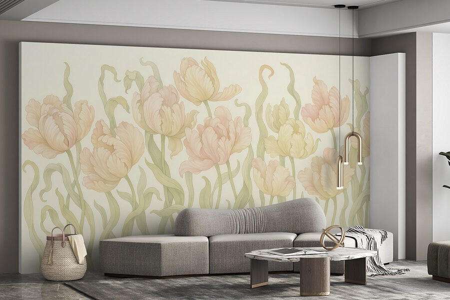 Finom tulipánok lágy árnyalatokban Finom tulipánok lágy árnyalatokban