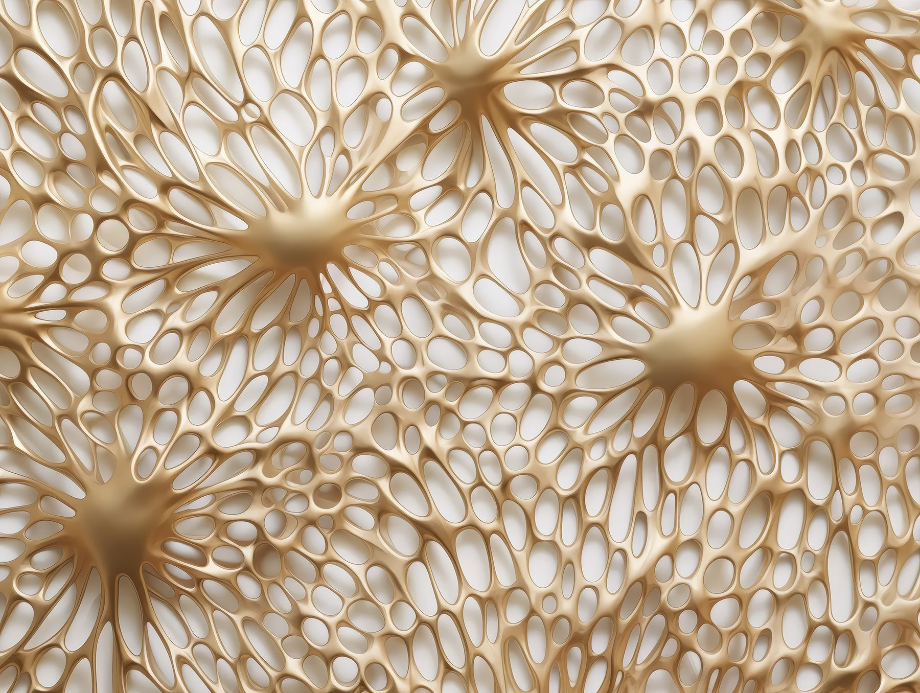 Intricate organic patterns in soft hues