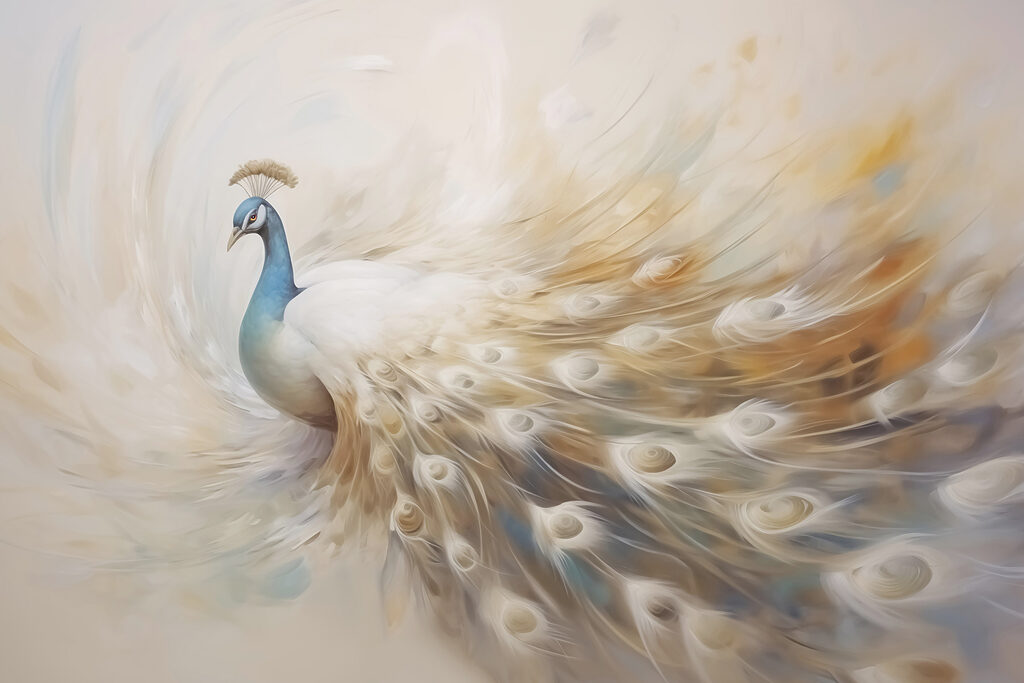 Painting of a peacock