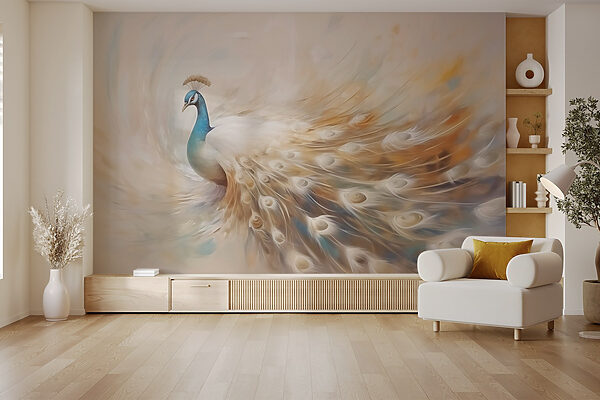 Painting of a peacock