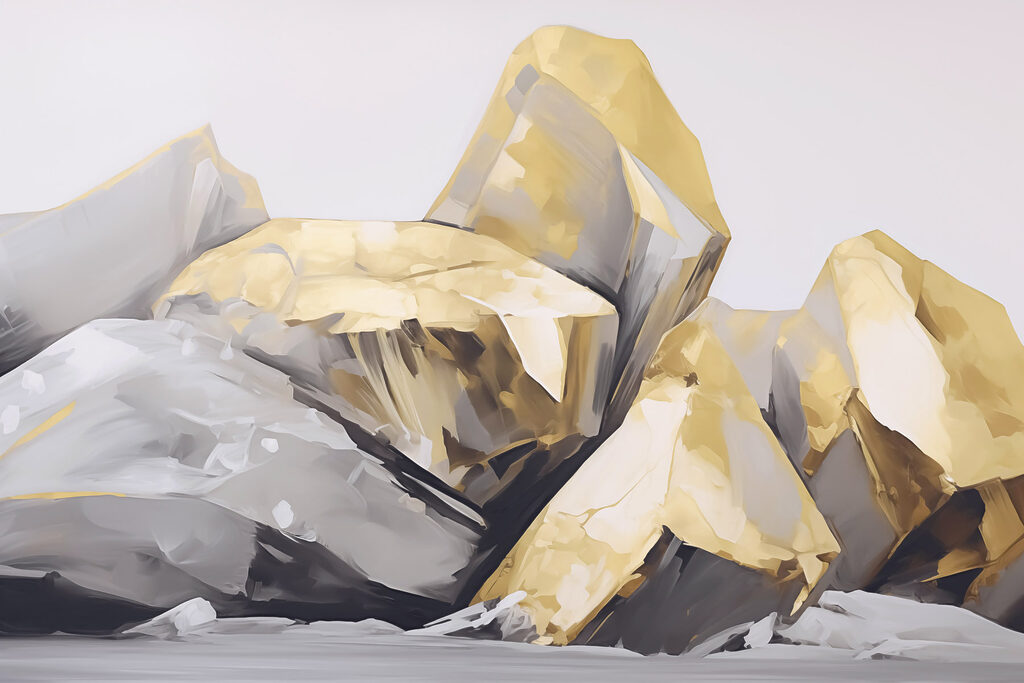 Majestic rock formations in soft hues
