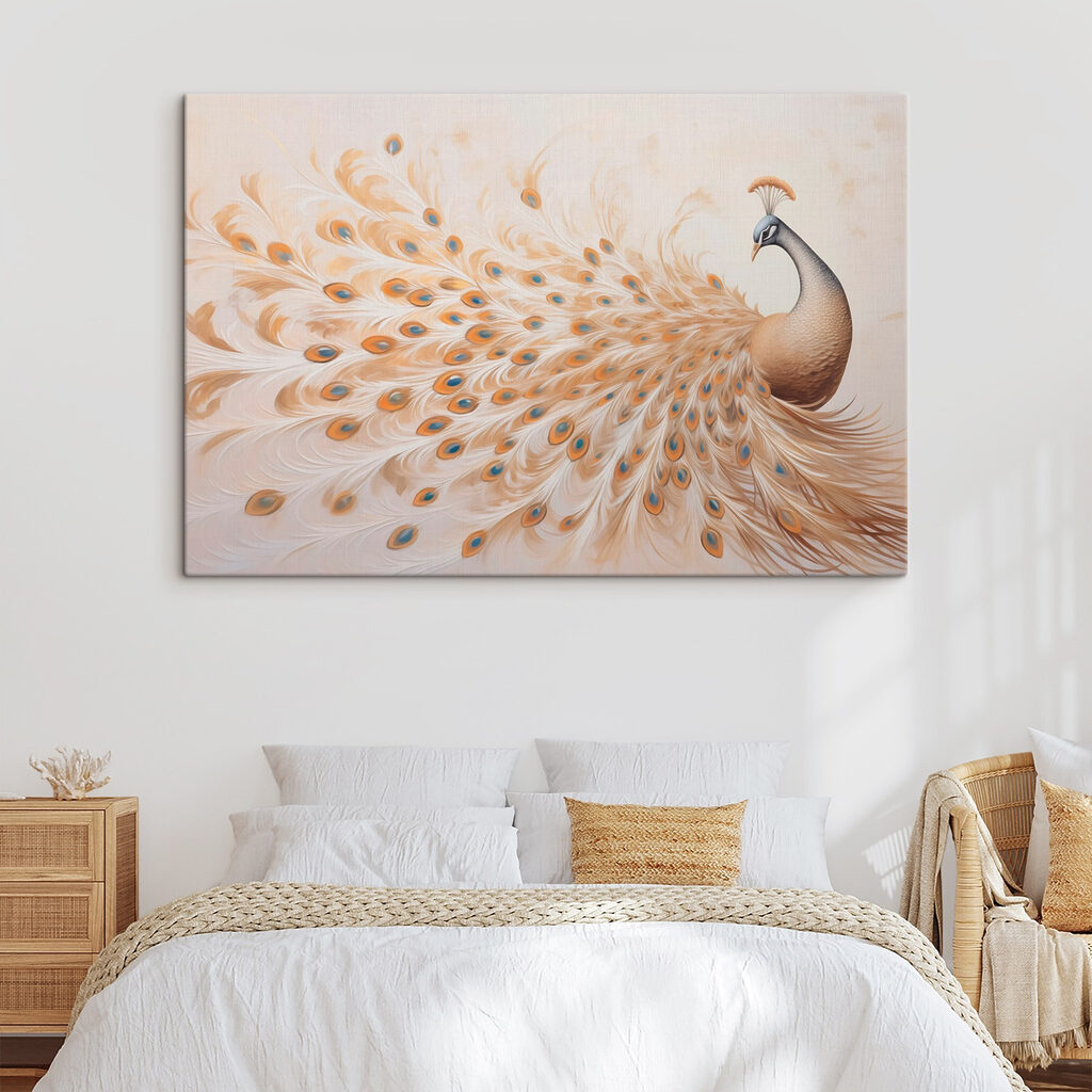 Painting of a peacock