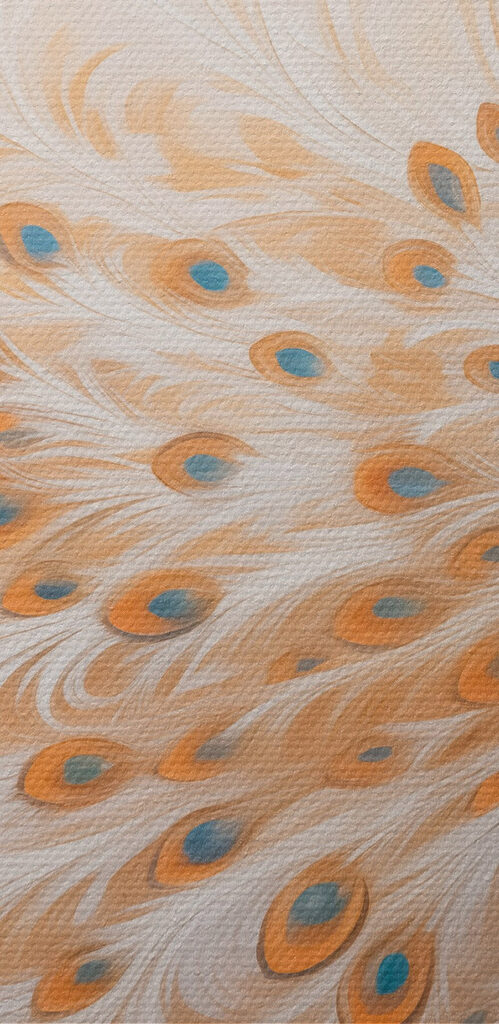 Painting of a peacock