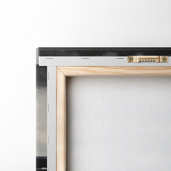 Painting of a ship in the ocean