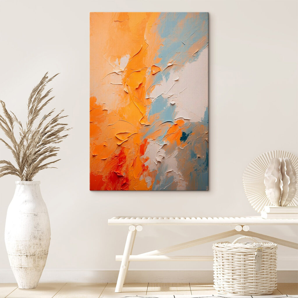 Vibrant hues in textured harmony