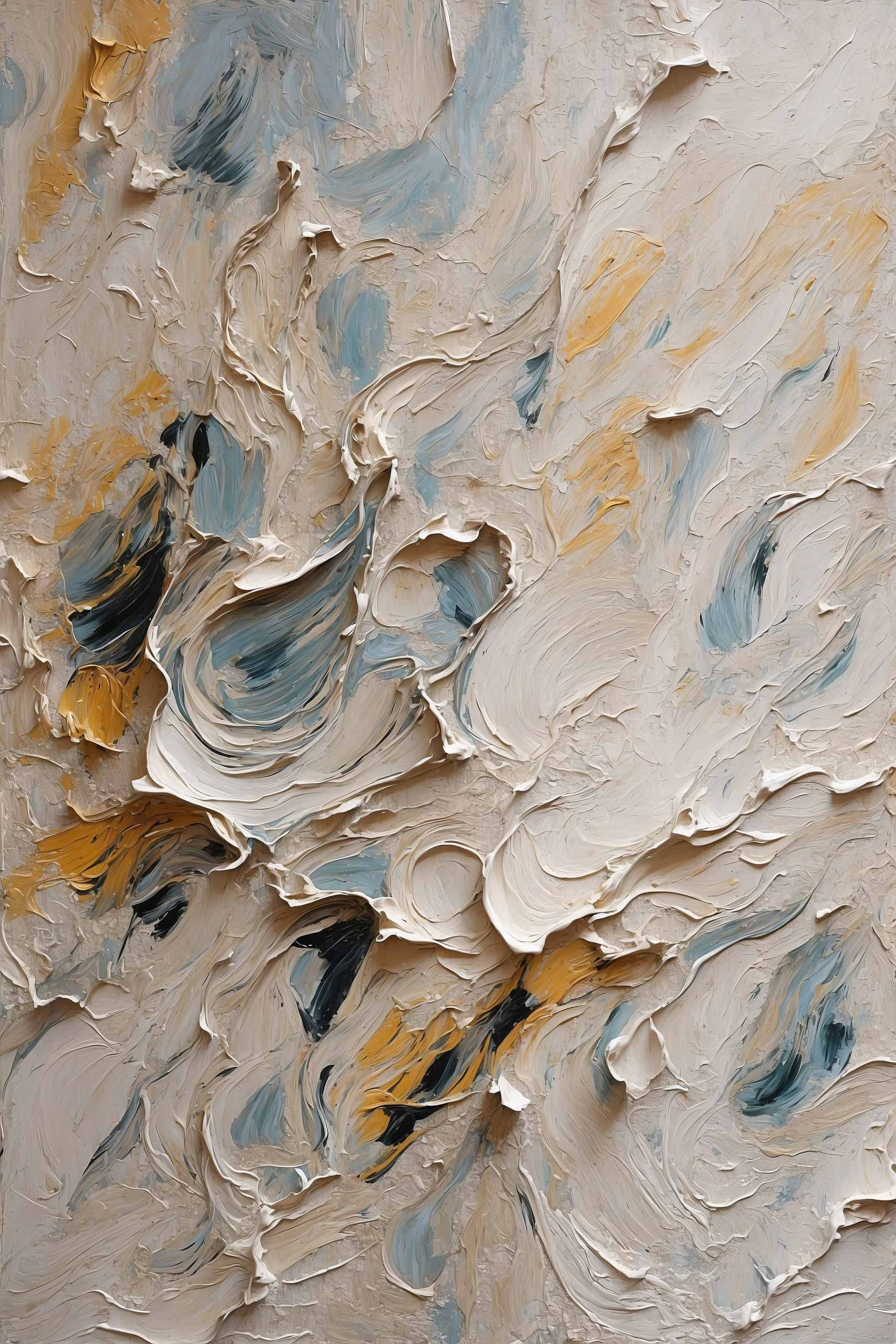 Abstract swirls of color and texture