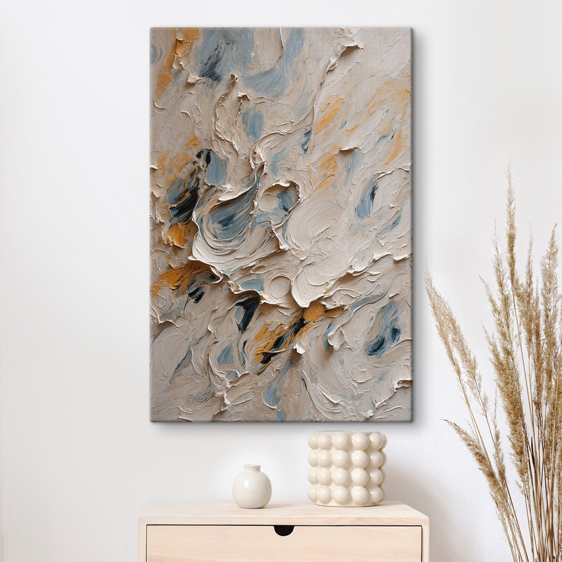 Abstract swirls of color and texture