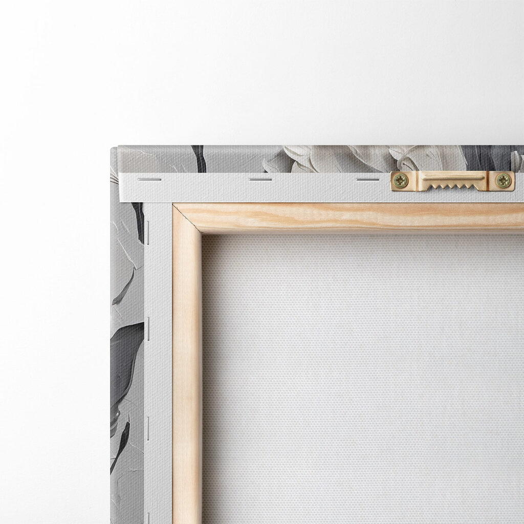 Painting of flowers on a white surface Painting of flowers on a white surface