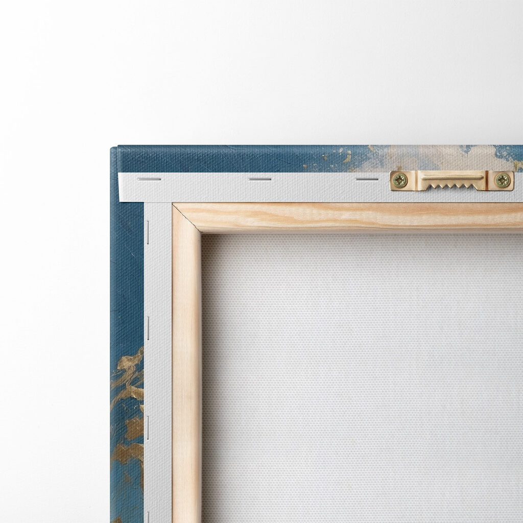 Majestic wave in vibrant blues