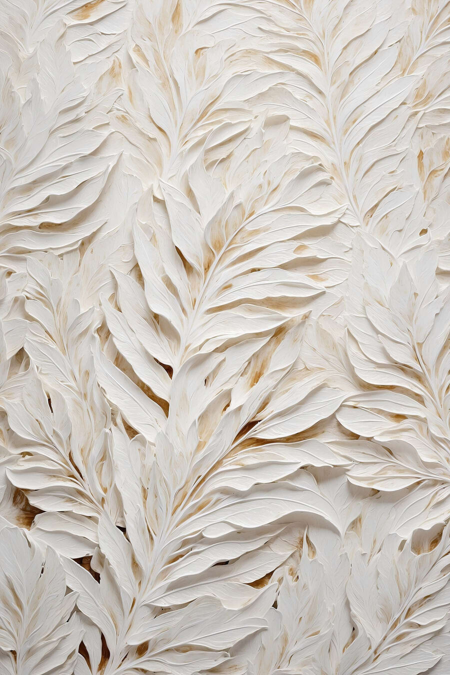 White and brown leaf pattern White and brown leaf pattern