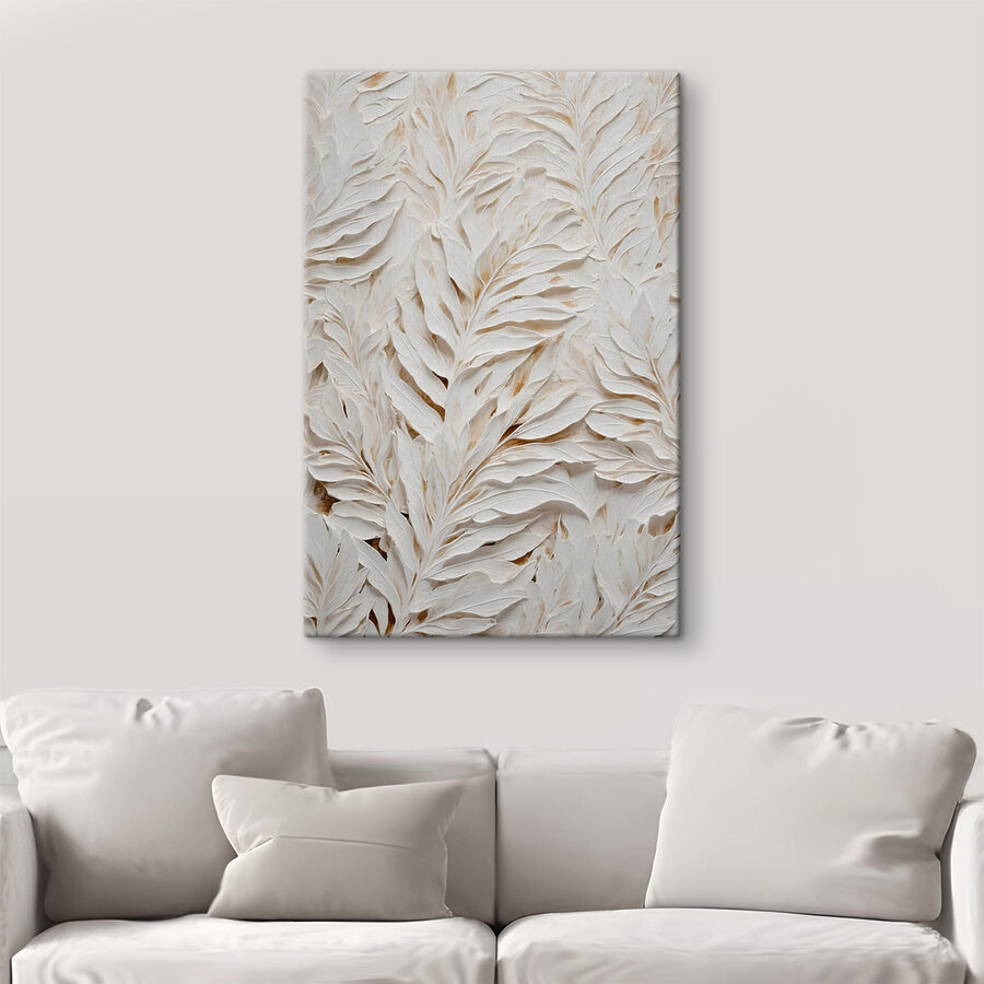 White and brown leaf pattern White and brown leaf pattern