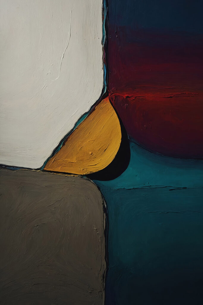 Abstract shapes in bold colors