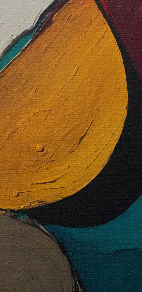 Abstract shapes in bold colors