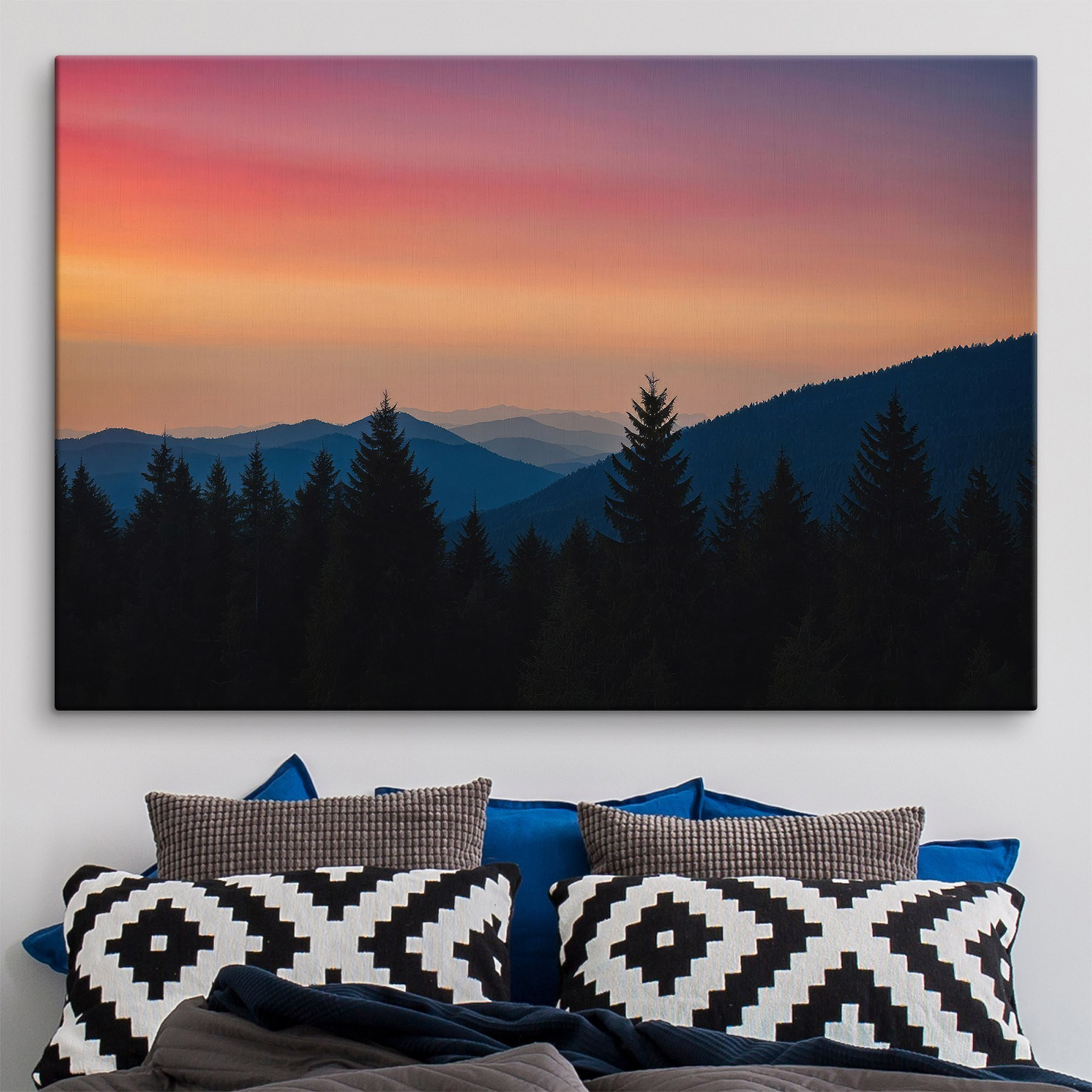 Group of trees in a forest