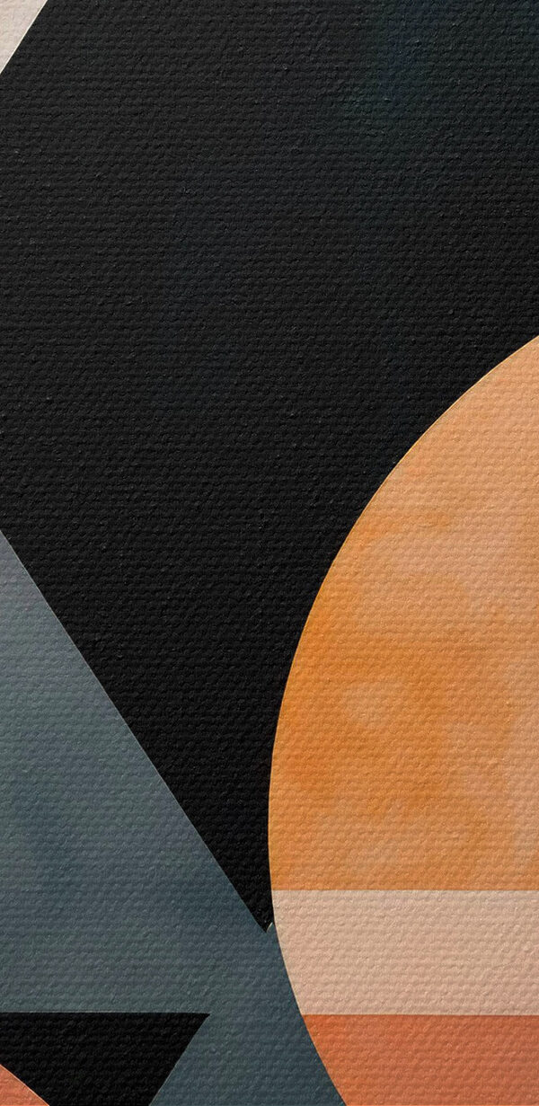 Fekete és narancssárga geometriai formák Fekete és narancssárga geometriai formák