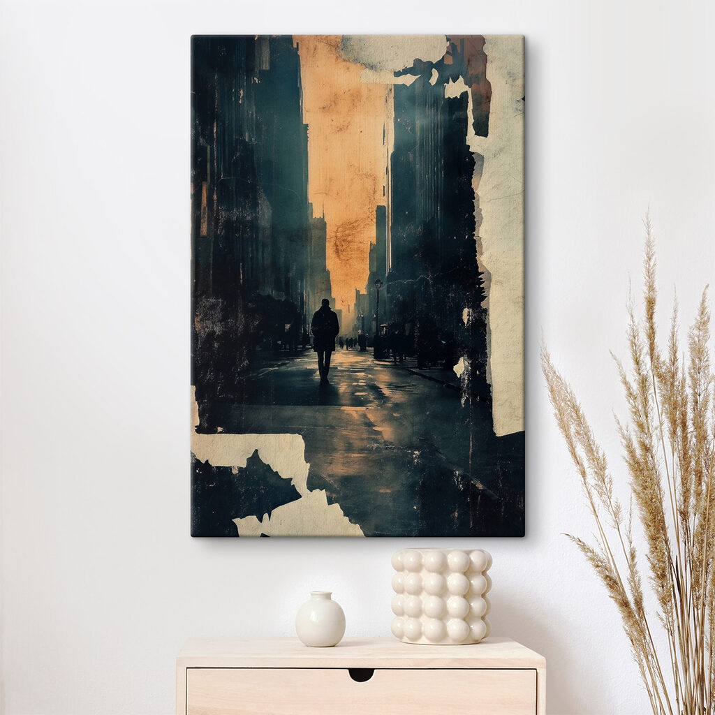 Person walking on a street